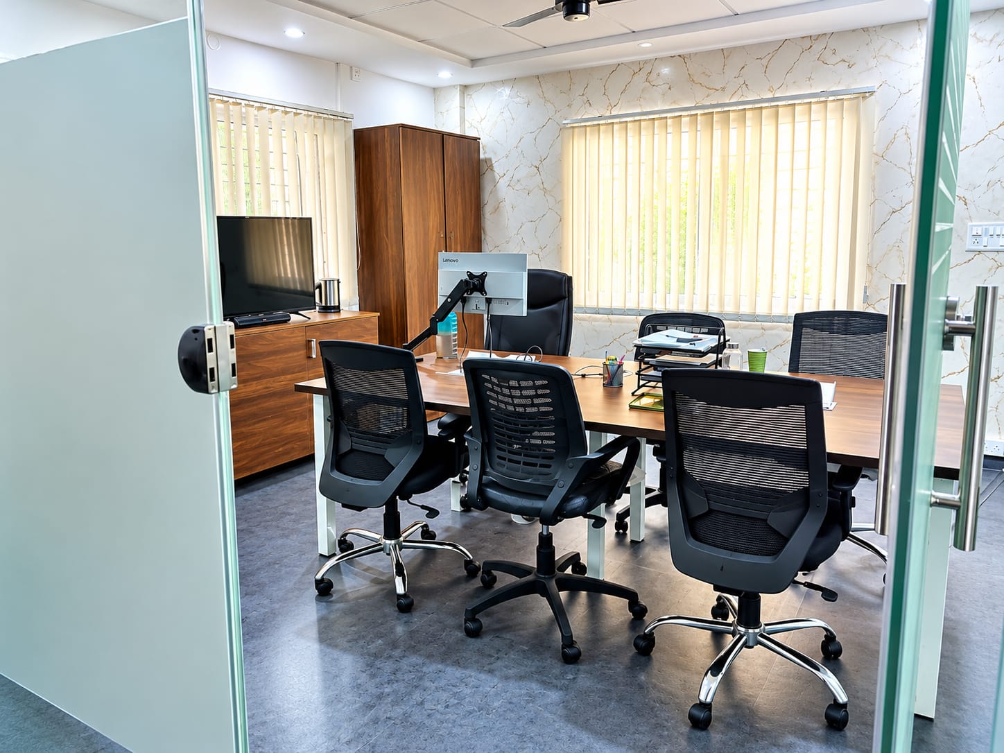 Meeting room at the Future Carrier Services office